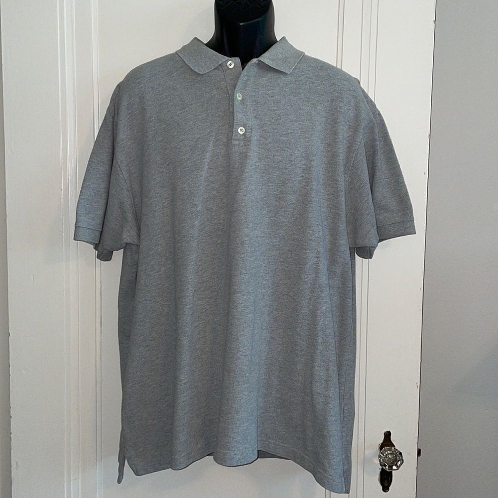 Gap light gray polo shirt